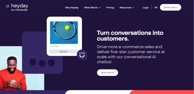 Website screenshot for Heyday