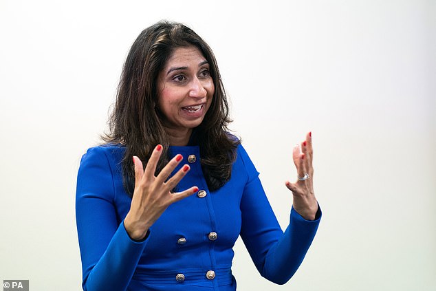 Ms Braverman was considered a frontrunner for the Tory leadership before withdrawing last month because she 'cannot say what people want to hear'