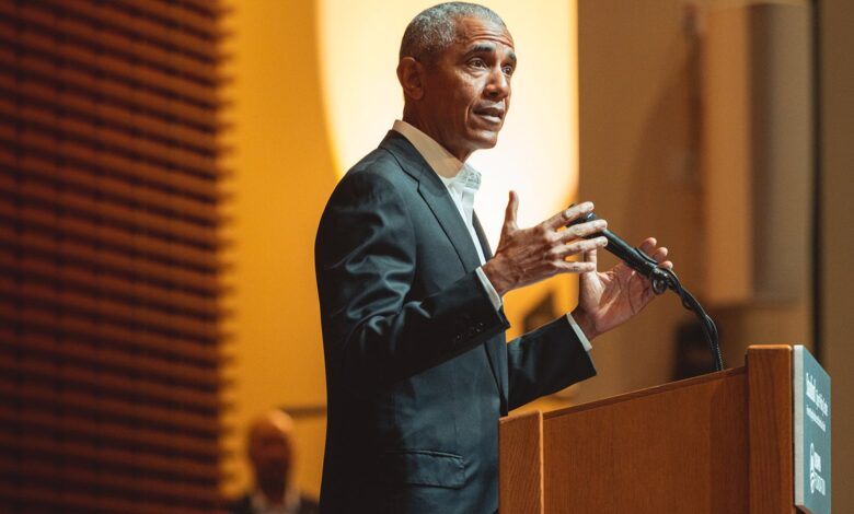 Disinformation is weakening democracy, Barack Obama said