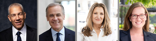 liberal leadership candidates, bayliss, carney, freeland, gould