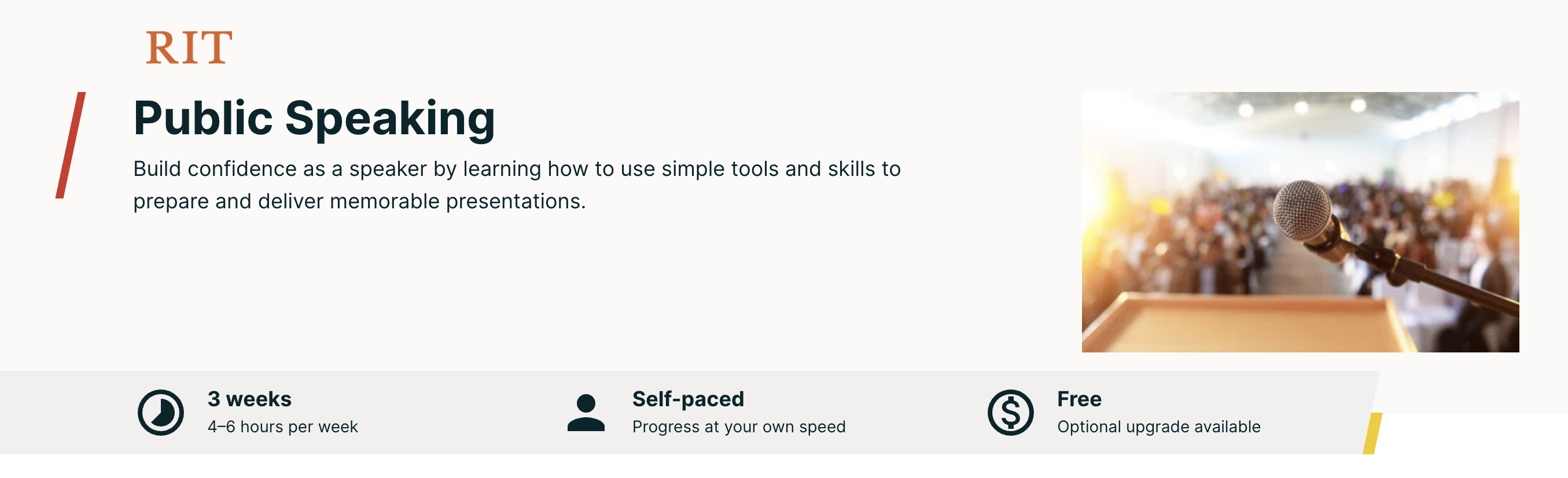 Public Speaking Online Course
