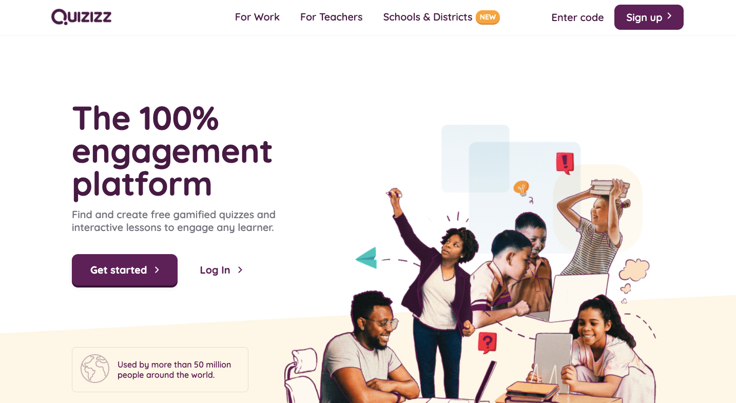 Quizizz Homepage