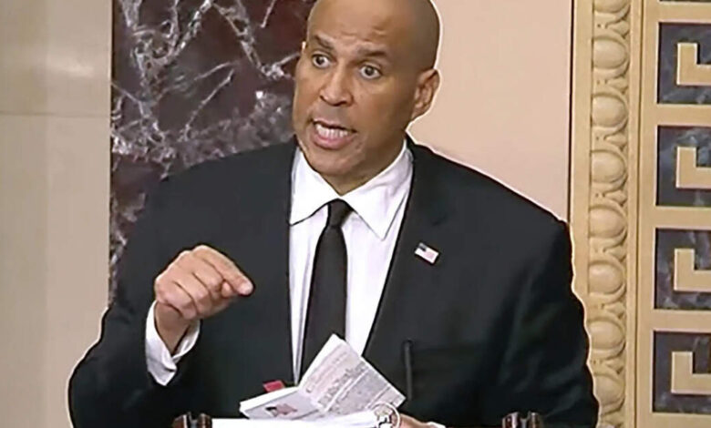 US Senator Cory Booker sets new Senate record with over 24-hour speech against Donald Trump