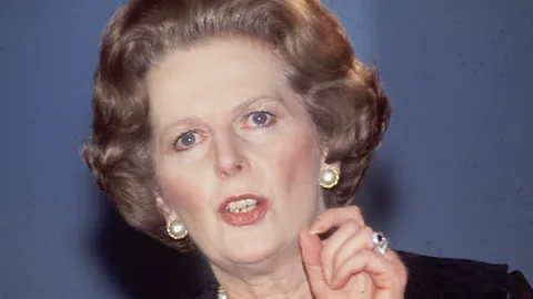 Getty Images Former UK Prime Minister Margaret Thatcher used metaphors, rhetoric, contrasts, lists, moral conviction and sentiment of the collective in speeches (Credit: Getty Images)