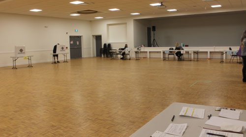 voting station, langford, bc election 2024