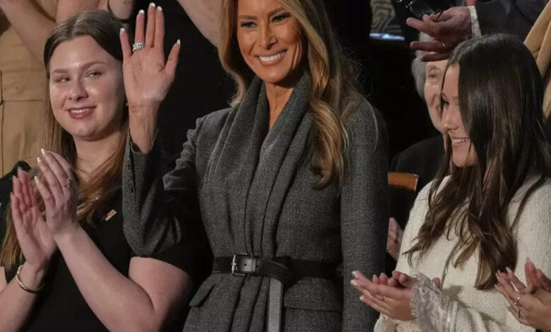 Melania Trump during trump speech: Did Melania Trump vote for Kamala Harris? Her behaviour during Trump speech raises eyebrows Melania Trump during trump speech: Did Melania Trump vote for Kamala Harris? Her behaviour during Trump speech raises eyebrows