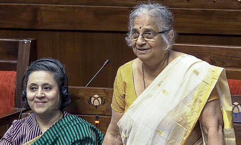 Sudha Murty’s 1st speech in Parliament: Rajya Sabha MP calls for govt-backed cervical cancer vaccine programme | Watch