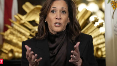 Reckless tariffs, greatest economic crisis: Kamala Harris targets Trump’s policies in first speech since election loss