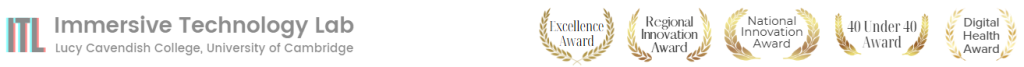 Immersive Technology Lab logo and awards