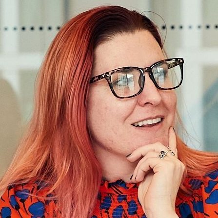 Photo of the speaker, Bridget Nelson, in the webinar