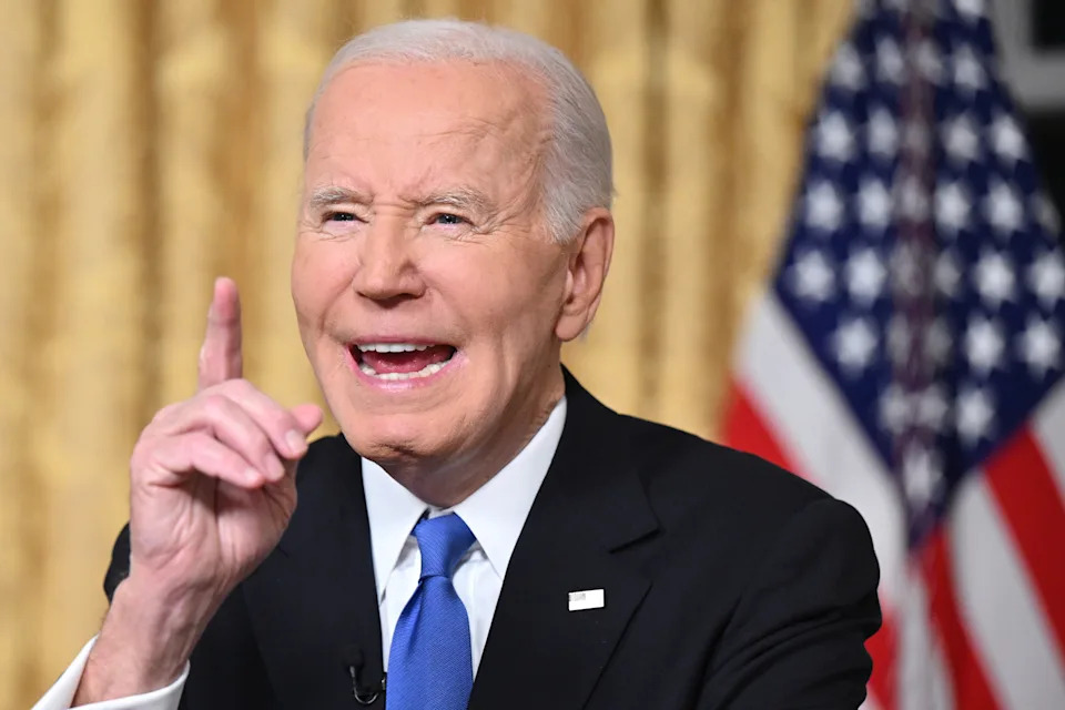 Joe Biden was expecting to go on a series of speaking engagements after leaving the White House. / Pool/Getty Images