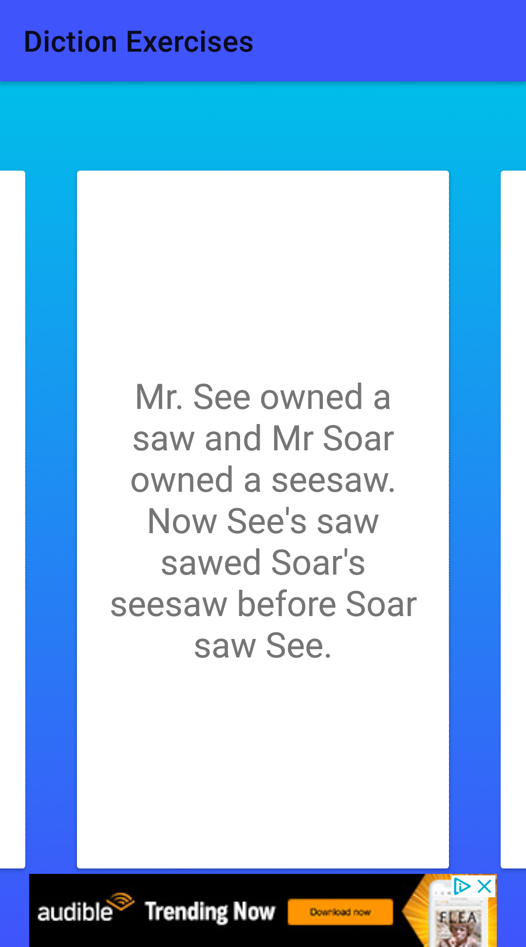 Diction Exercises Public Speaking App Tongue Twister